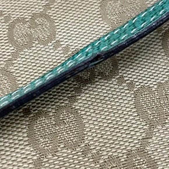 Gucci Brown Green GG Handbag 07198 2123 - Picture 9 of 9